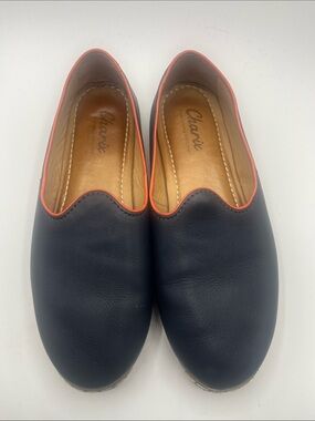 Charix Unisex Slip-On Loafers in Navy Blue
